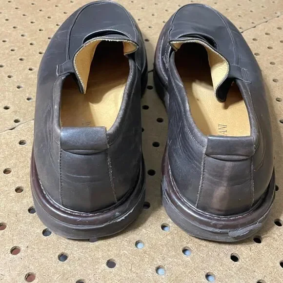 Giorgio Armani Penny Loafer Shoes Vibram Italy Brown Size US 11.5 / EU 44.5 Men